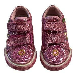 Lelli Kelly Glitter Hook and Loop Shoes US 5